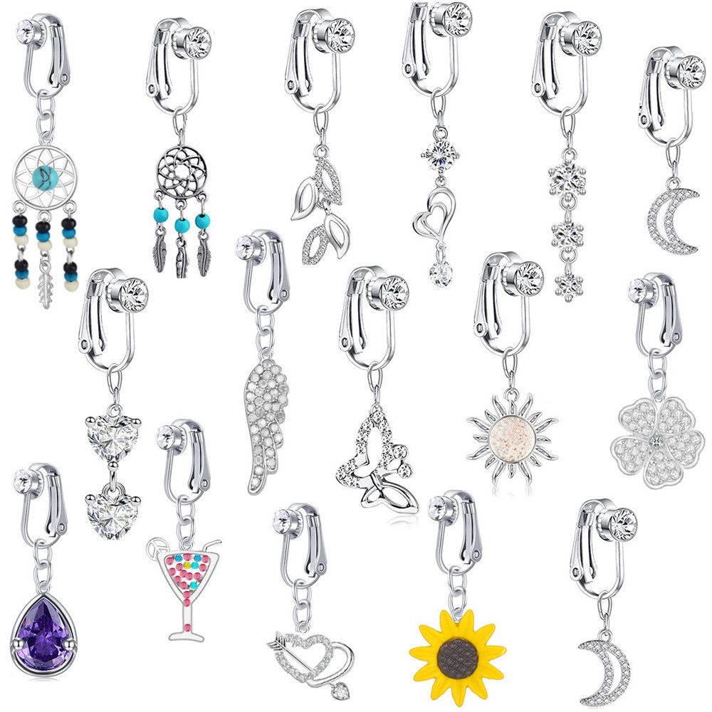 Body Jewelry And Earrings - Faux Ventre Papillon Faux Piercing Ventre