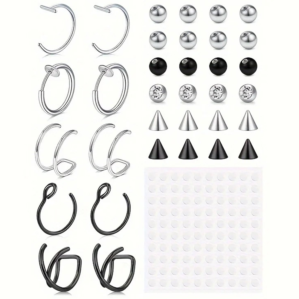 Body Jewelry Ear - Faux piercings, faux anneaux de lèvre,