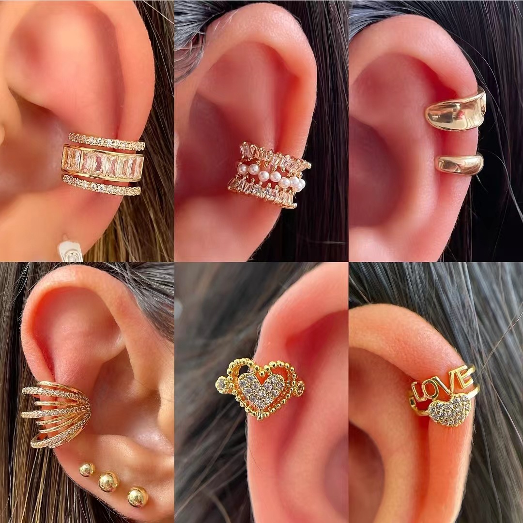 Body Jewelry Ear - Boucles d'oreilles à Clip en Zircon