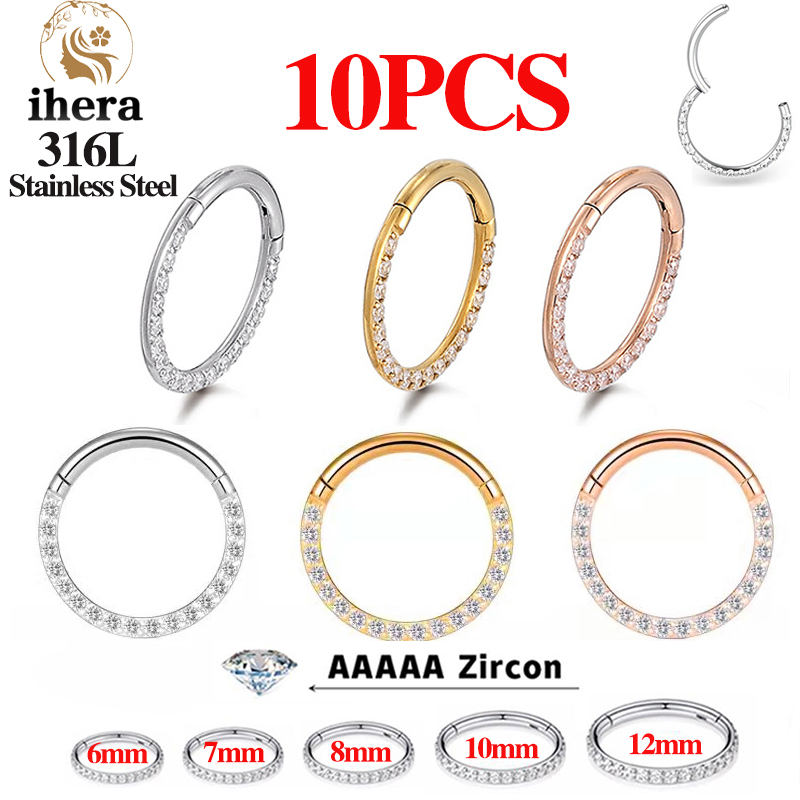 Body Jewelry And Earrings - 1/10 PIÈCES Anneaux de nez en