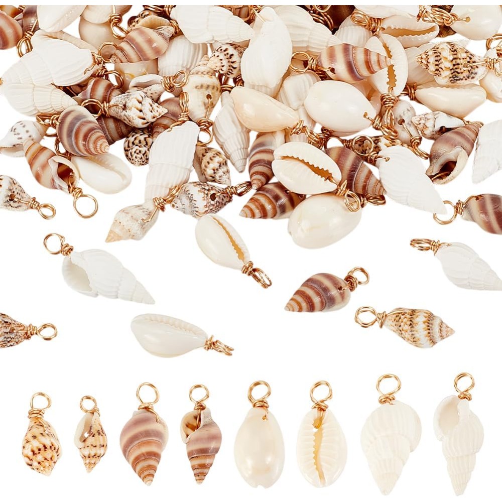 Body Jewelry Beach - 100 pièces 4 Styles coquille naturelle