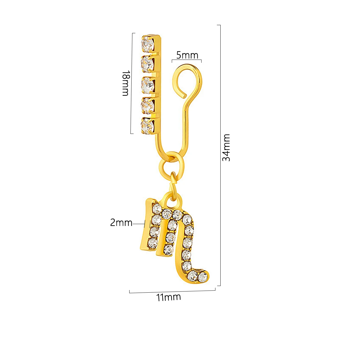 Clips d'oreille en métal non p - Body Jewelry Ear avis et prix