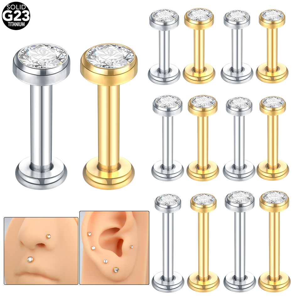 10 pièces G23 titane Labret Pi - Body Jewelry Lip Ring avis et prix