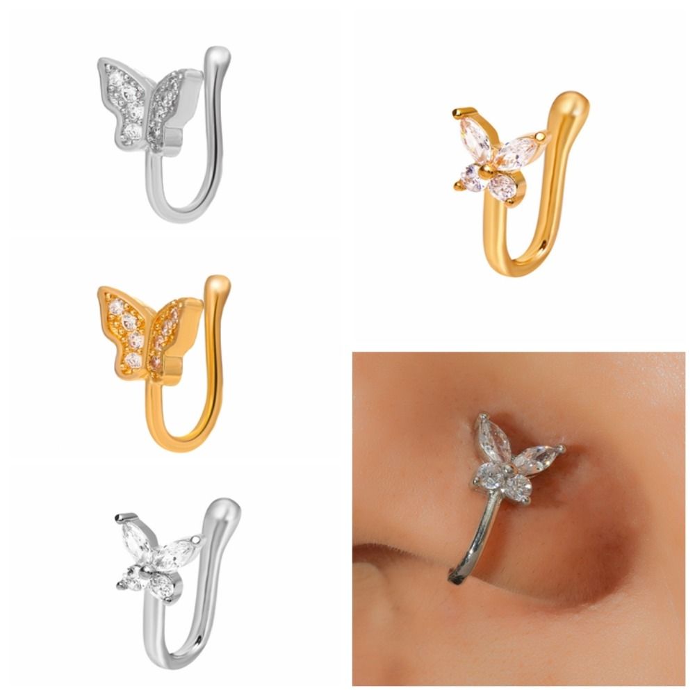 Anneau de nez papillon en stra - Body Jewelry Ear avis et prix