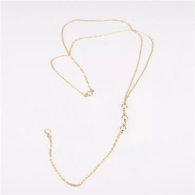 Collier chaîne arrière en stra - Body Jewelry Beach avis et prix