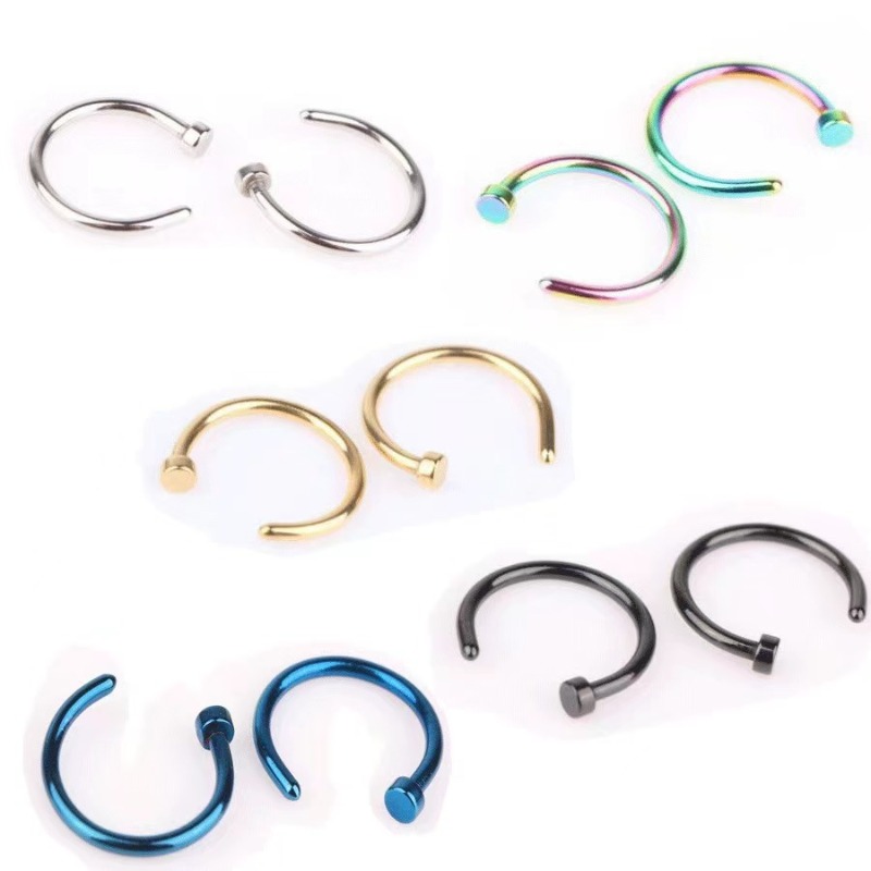 Lot de 6 faux anneaux de nez p - Body Jewelry Lip Ring avis et prix