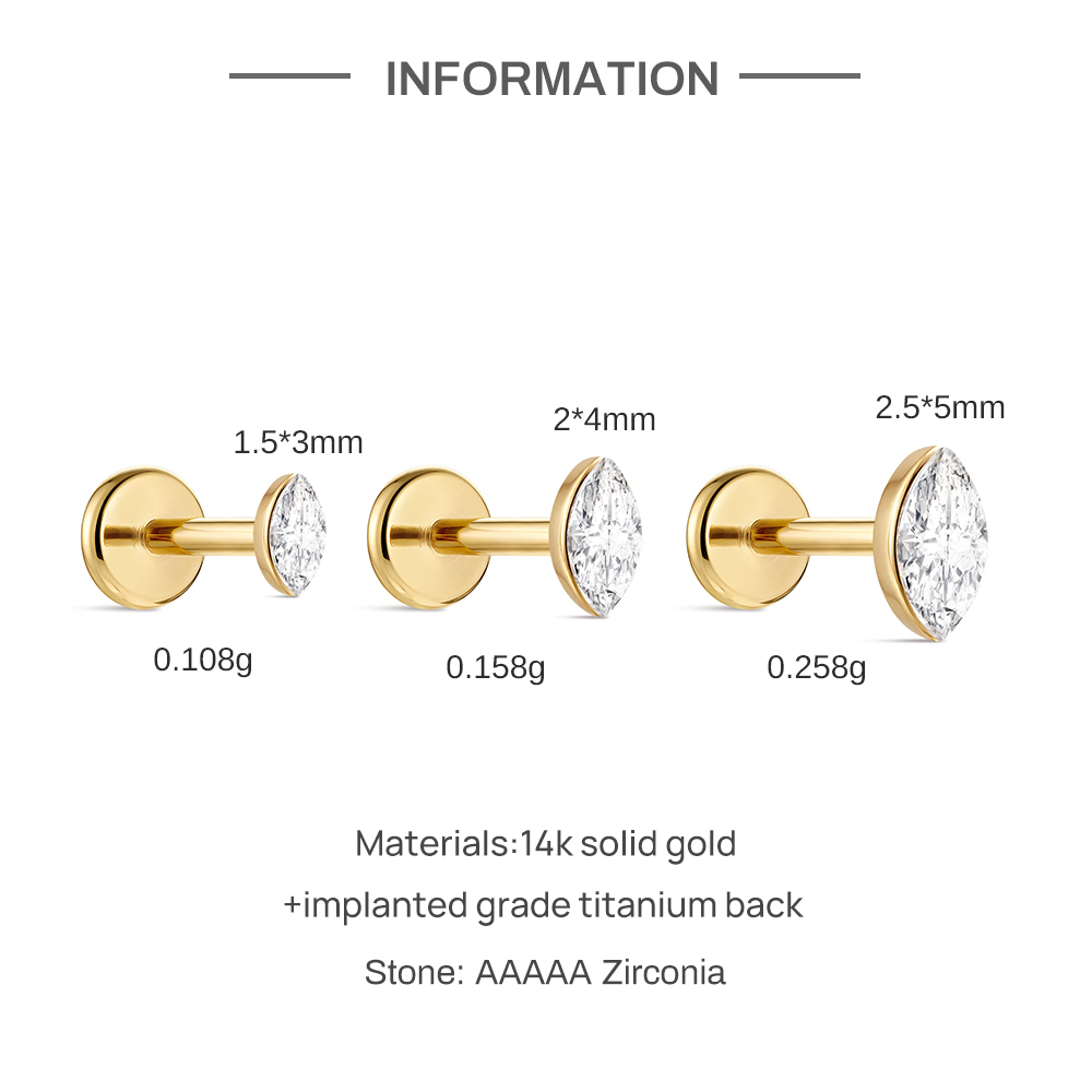 CANNER 1PC 14K Or massif délic - Body Jewelry Ear avis et prix