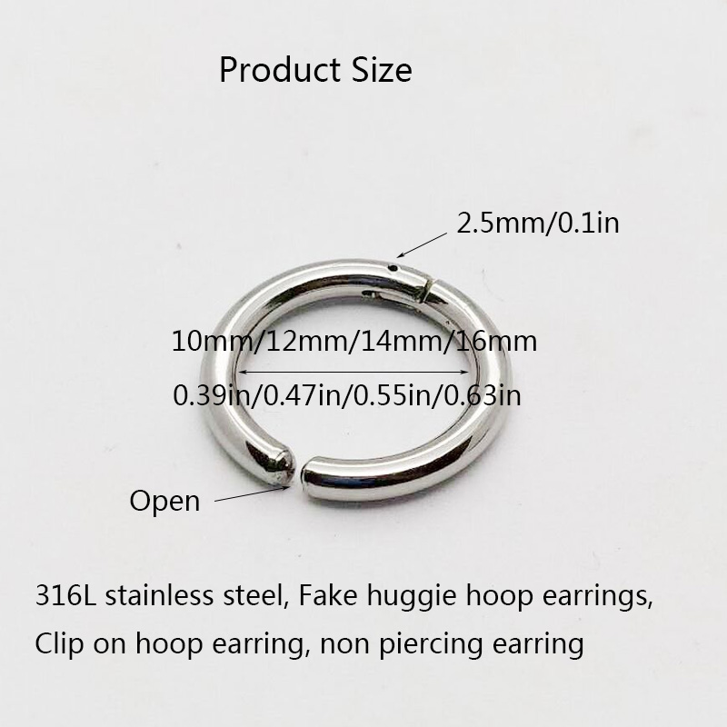 2/6 pièces fausses boucles d'o - Body Jewelry And Earrings avis et prix