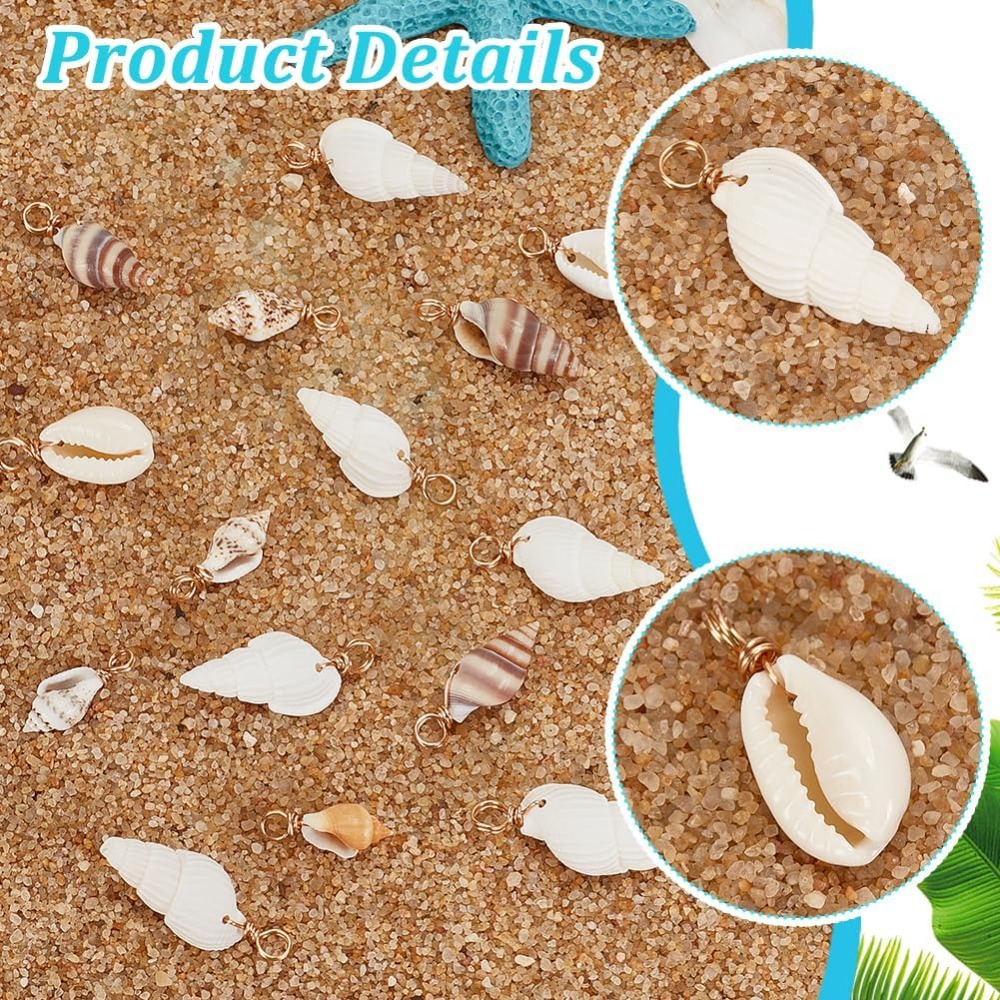 100 pièces 4 Styles coquille n - Body Jewelry Beach avis et prix
